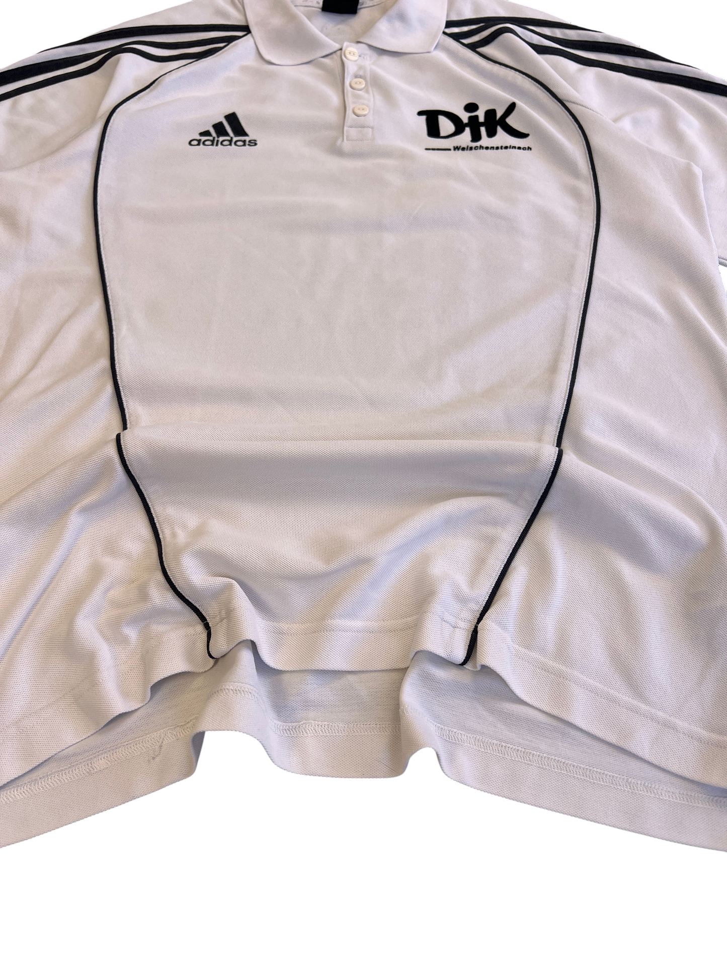 Adidas Vintage Polo Y2K Black/White Retro 2000's Premium