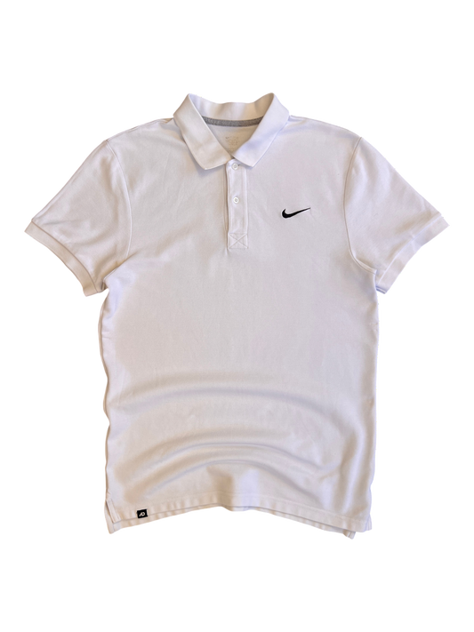Nike sport polo white vintage 2000's