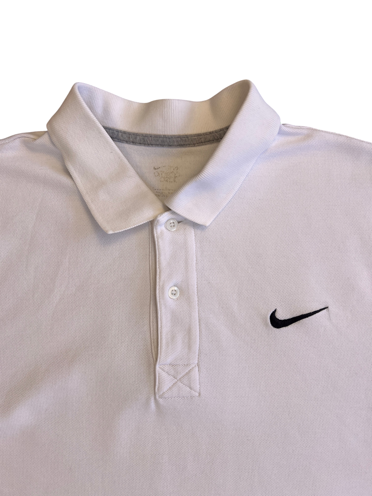 Nike Polo Sport White Vintage 2000's Retro