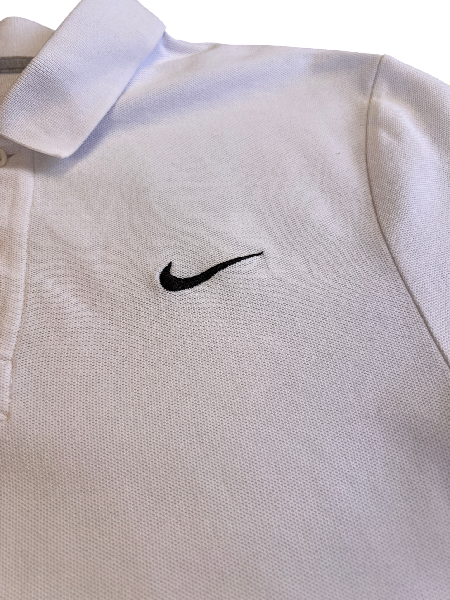 Nike Polo Sport White Vintage 2000's Retro