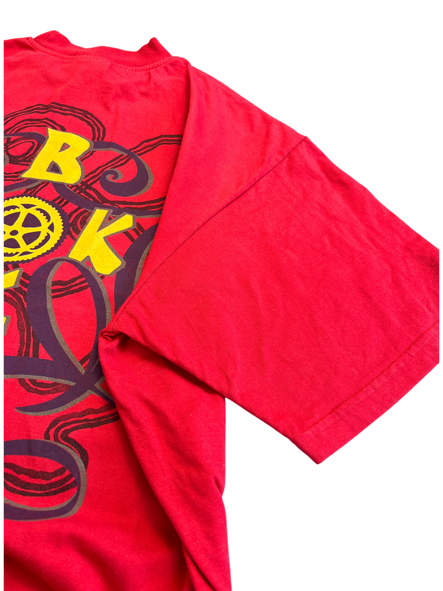 Vintage T-shirt Heavy Weight Red Big Logo Back 90's Boxy Fit