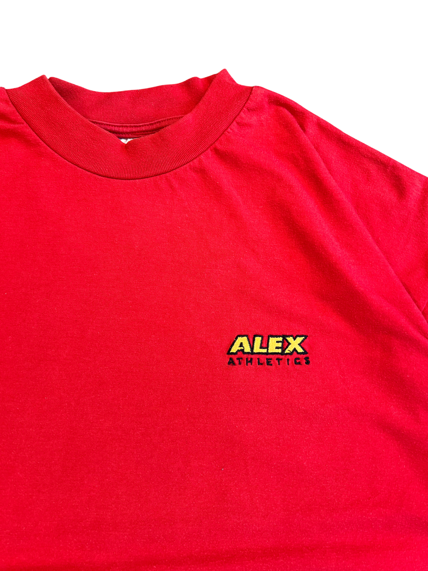 Vintage T-shirt Heavy Weight Red Big Logo Back 90's Boxy Fit