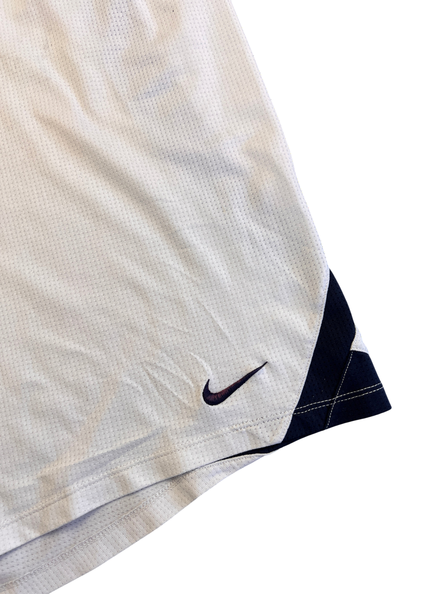 Nike Shorts Baggy Sport White Black 2000's NikeFit