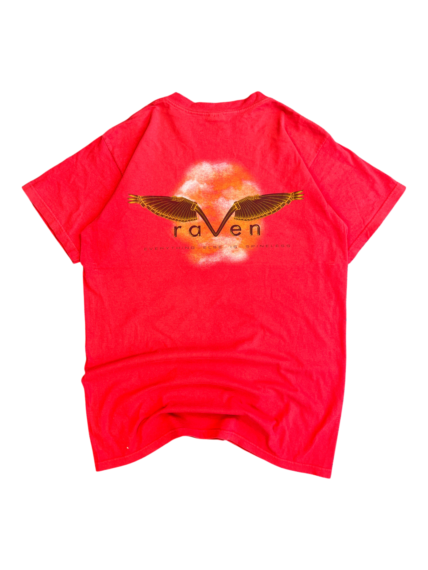 T-shirt Vintage Heavy Weight Boxy Fit Red Raven 90's
