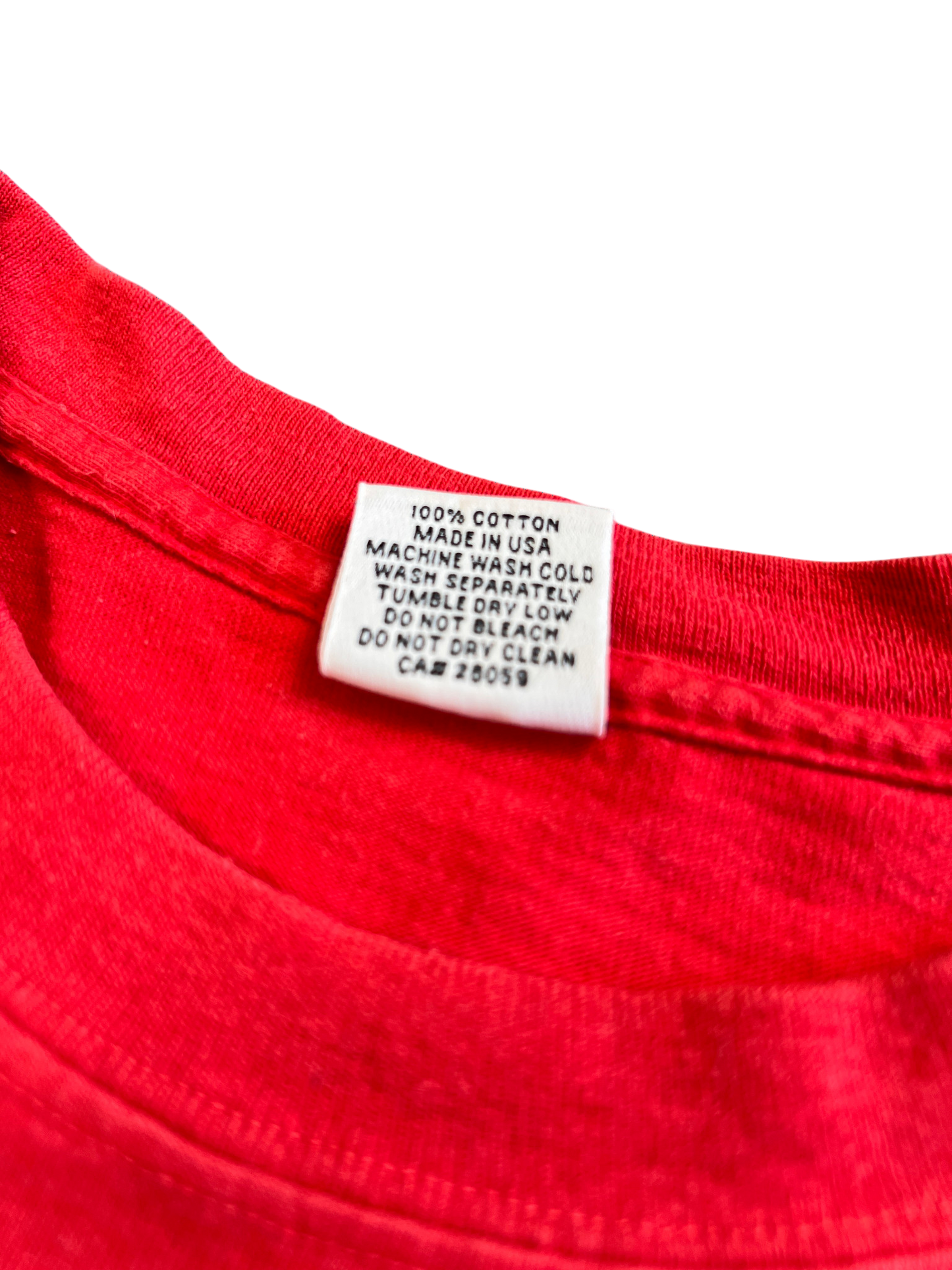 T-shirt Vintage Heavy Weight Boxy Fit Red Raven 90's