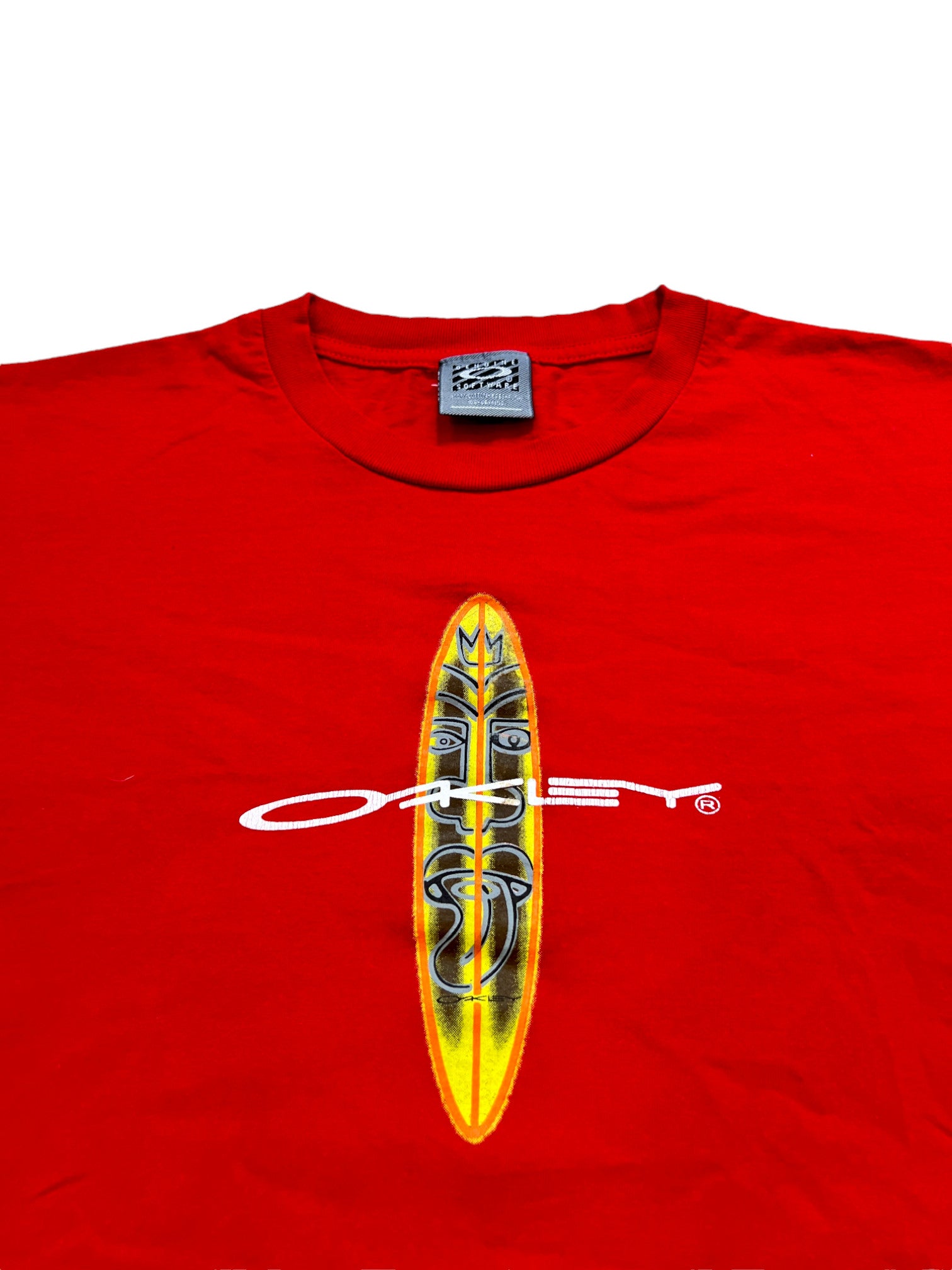Vintage Oakley Software T-Shirt 2000s Big Logo Surf - cloakerstore