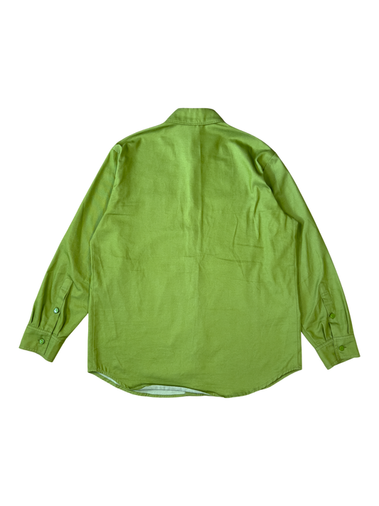 Raf Simons Straight Fit Denim Shirt - Green 2023 - cloakerstore
