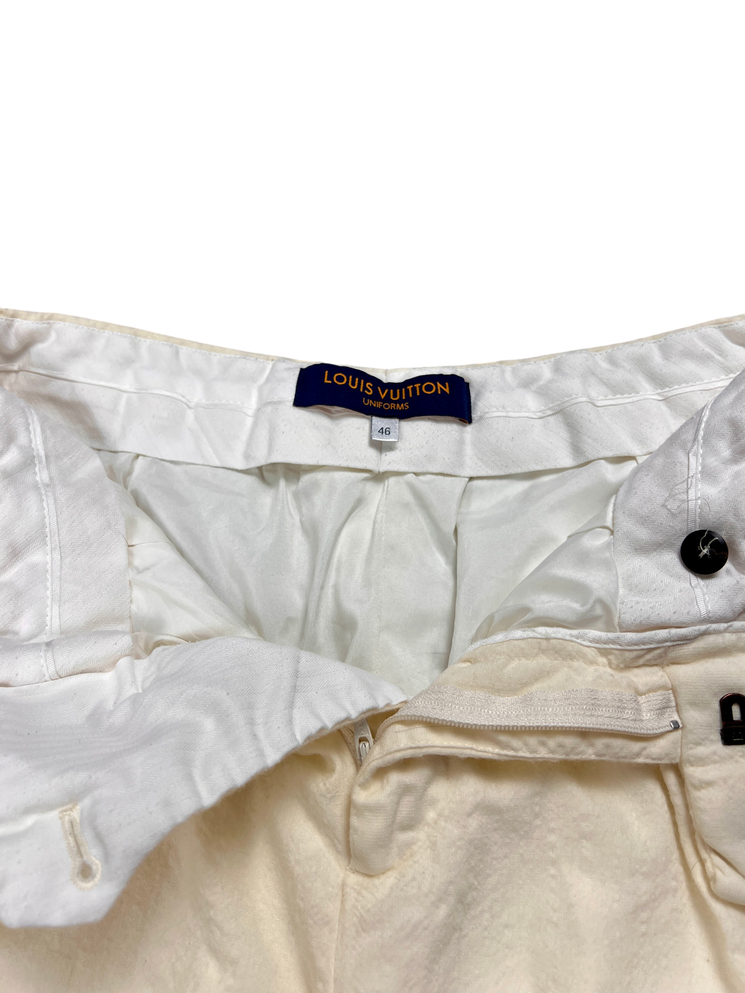 Louis Vuitton Uniforms Jorts Cream Baggy Classic Flared - cloakerstore