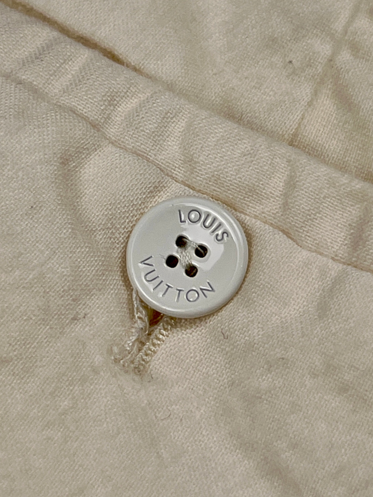 Louis Vuitton Uniforms Jorts Cream Baggy Classic Flared - cloakerstore