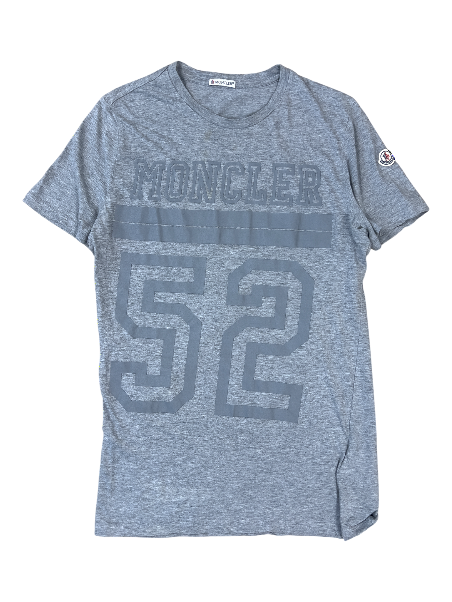 Moncler Chest logo T-shirt Gray Compressed