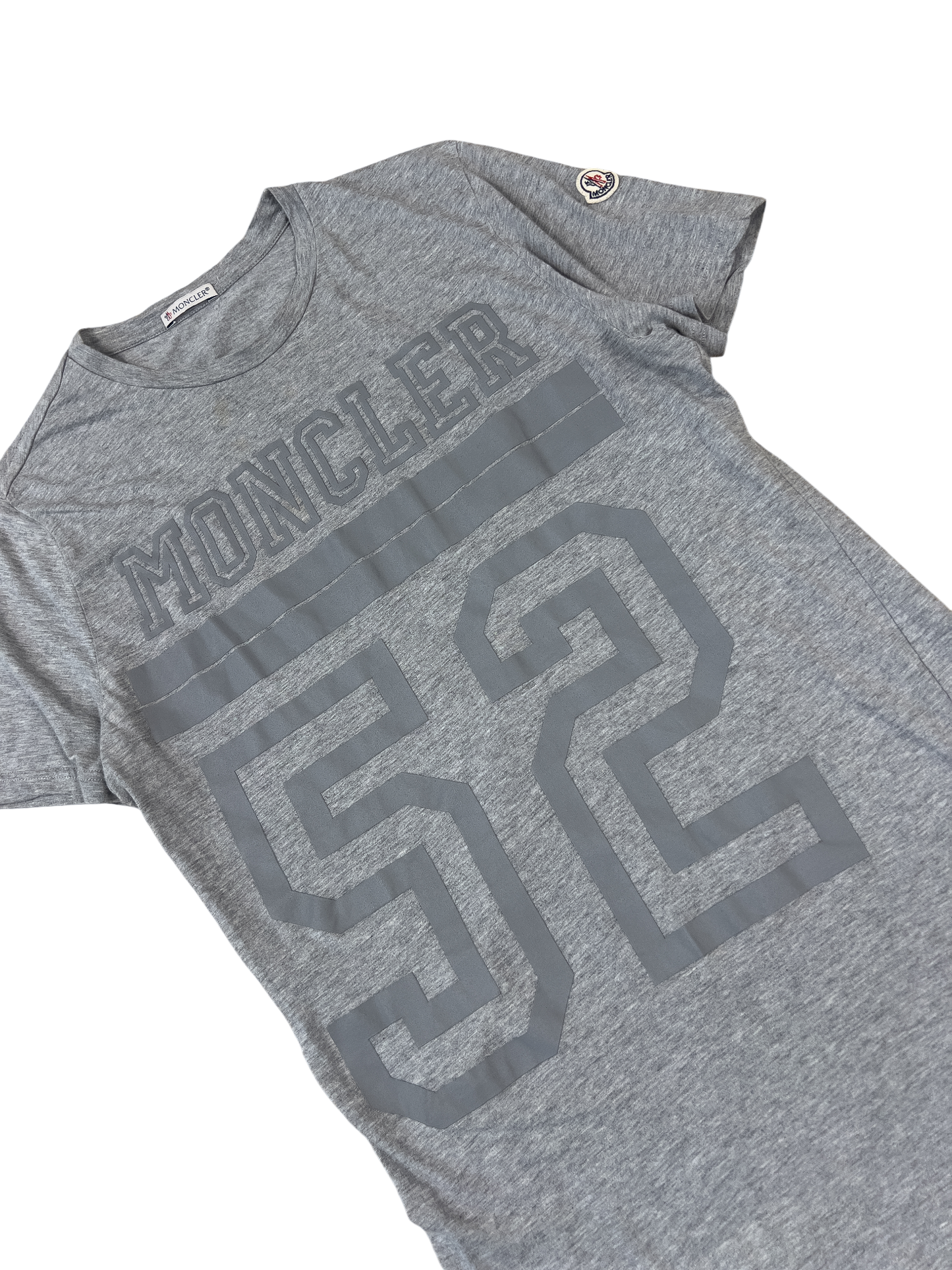 Moncler Chest logo T-shirt Gray Compressed
