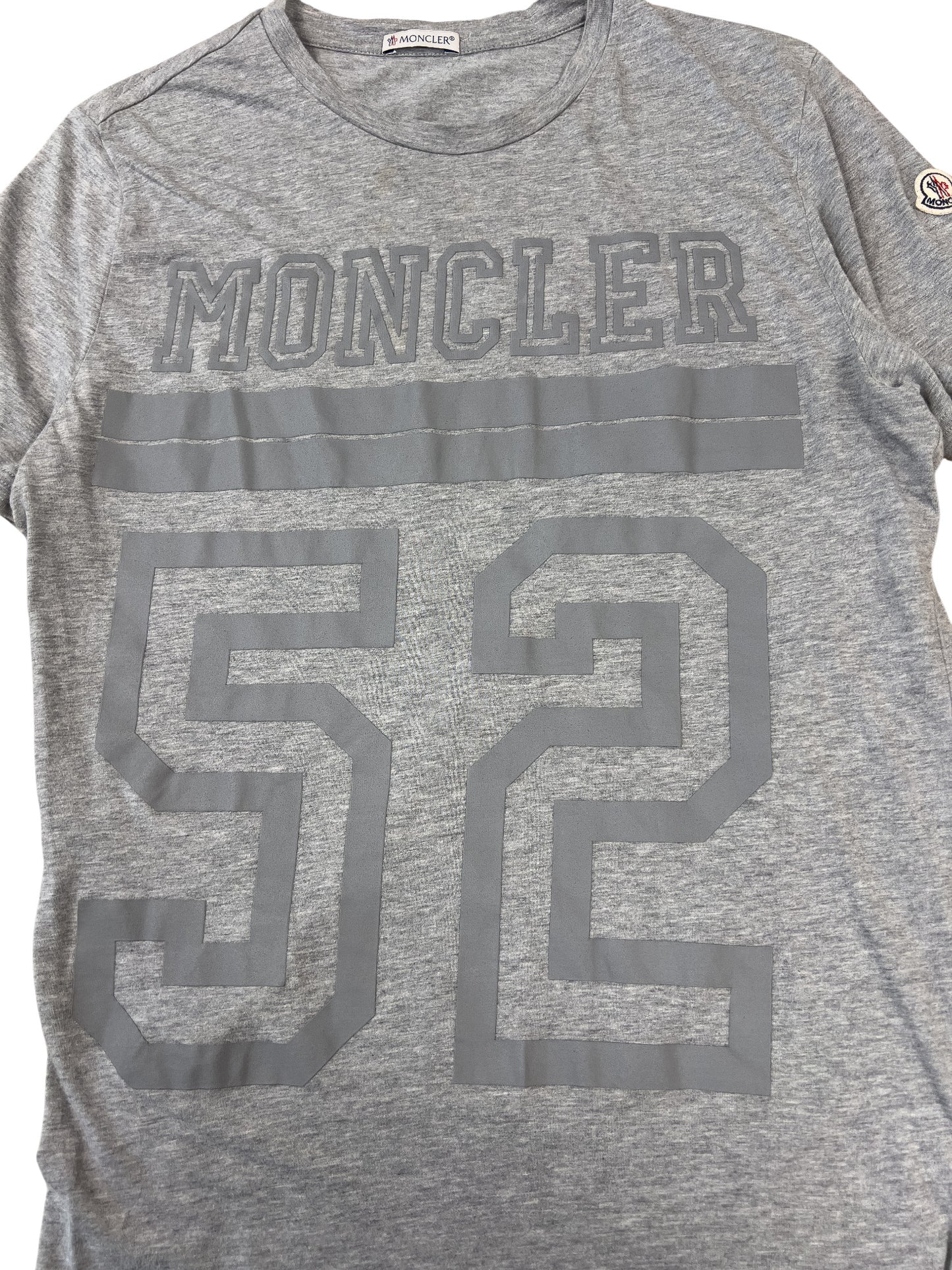 Moncler Chest logo T-shirt Gray Compressed