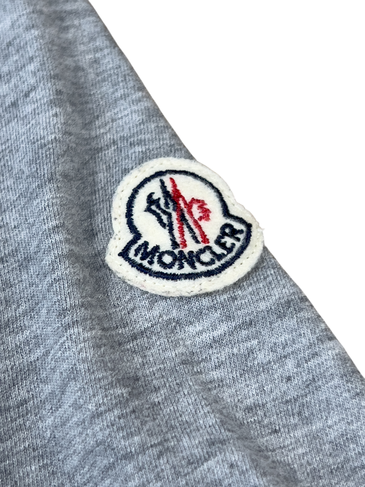 Moncler Chest logo T-shirt Gray Compressed