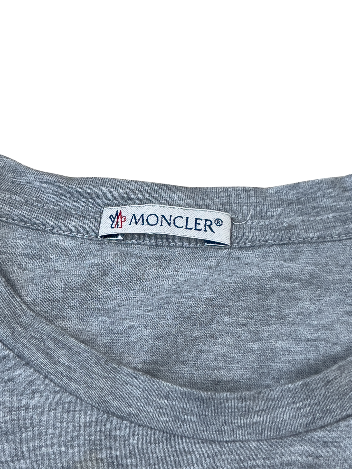 Moncler Chest logo T-shirt Gray Compressed