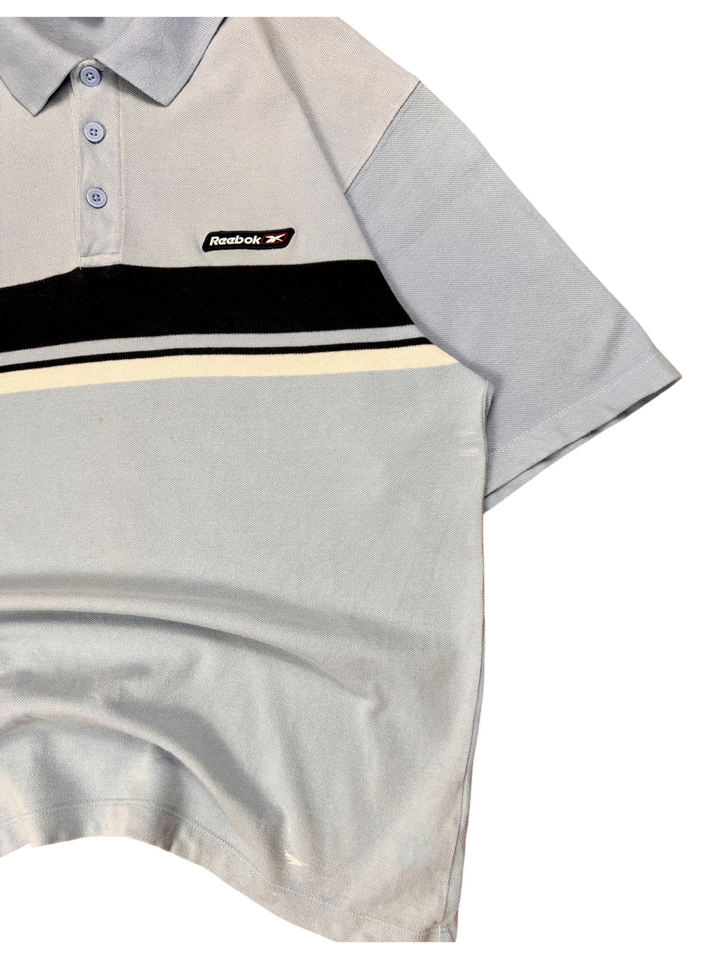 Reebok Polo Vintage 2000's Blue Light Old Money