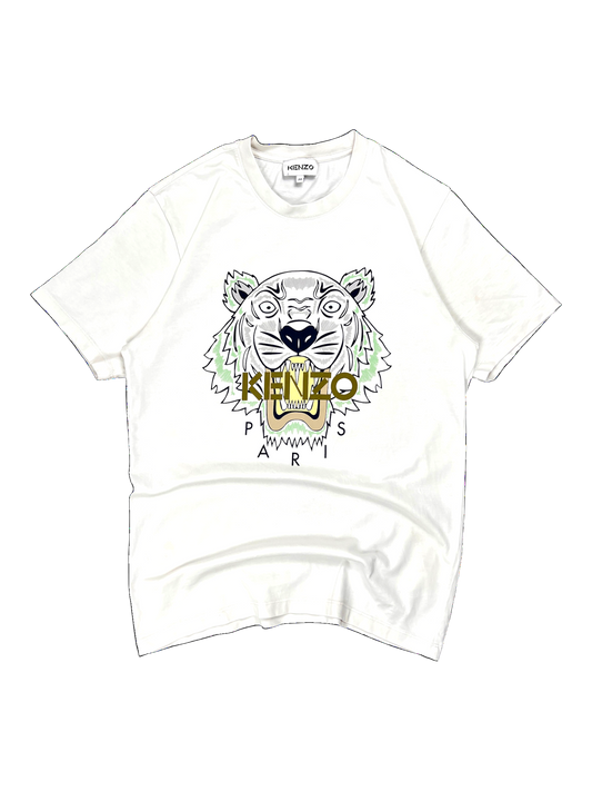 Kenzo tiger logo t-shirt white