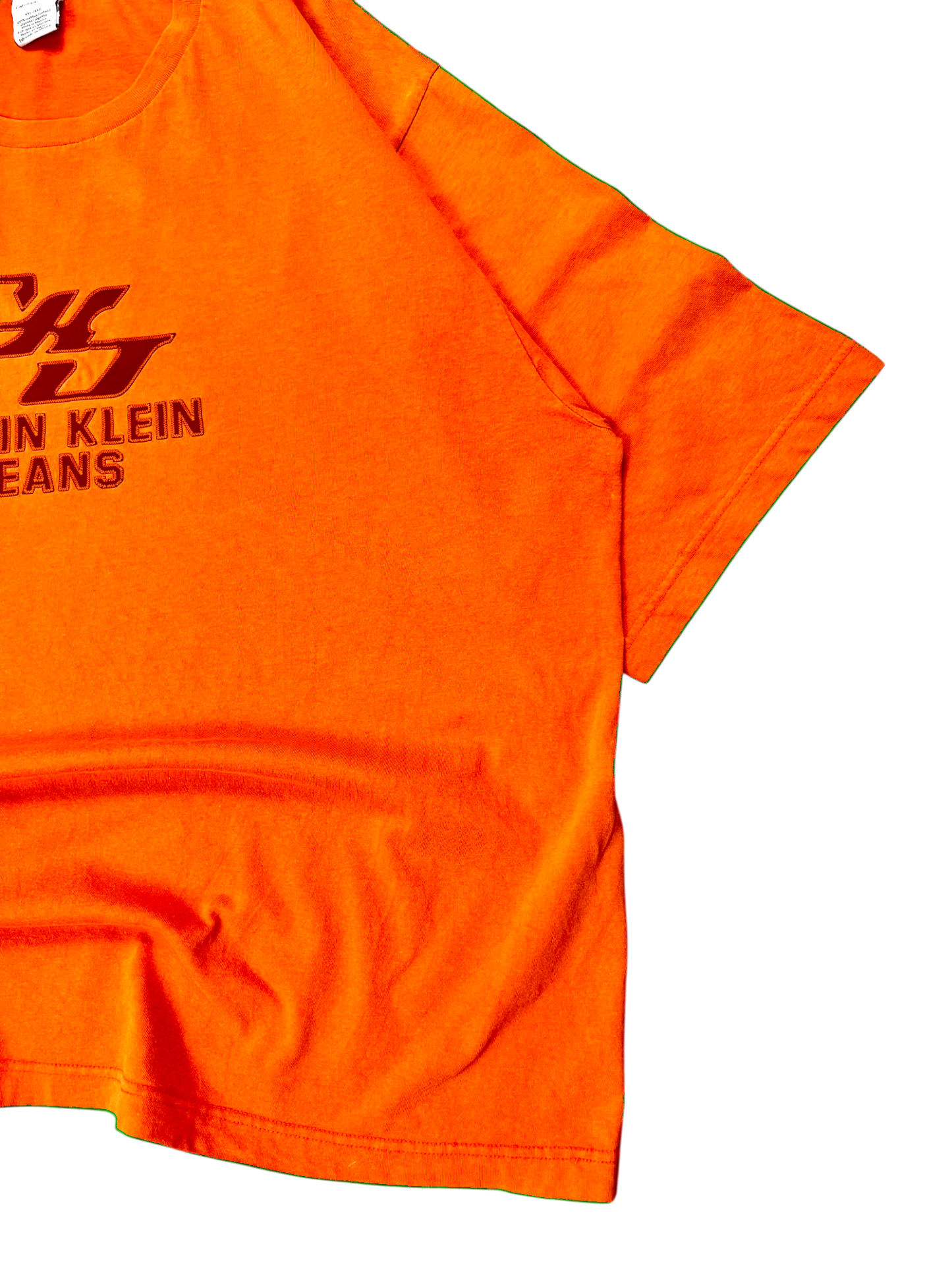 Calvin Klein T-shirt Heavy Weight Baggy Vintage 00's Orange