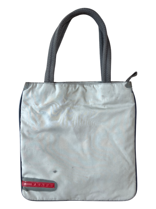 Prada Sports Tote Bag Nylon Gray