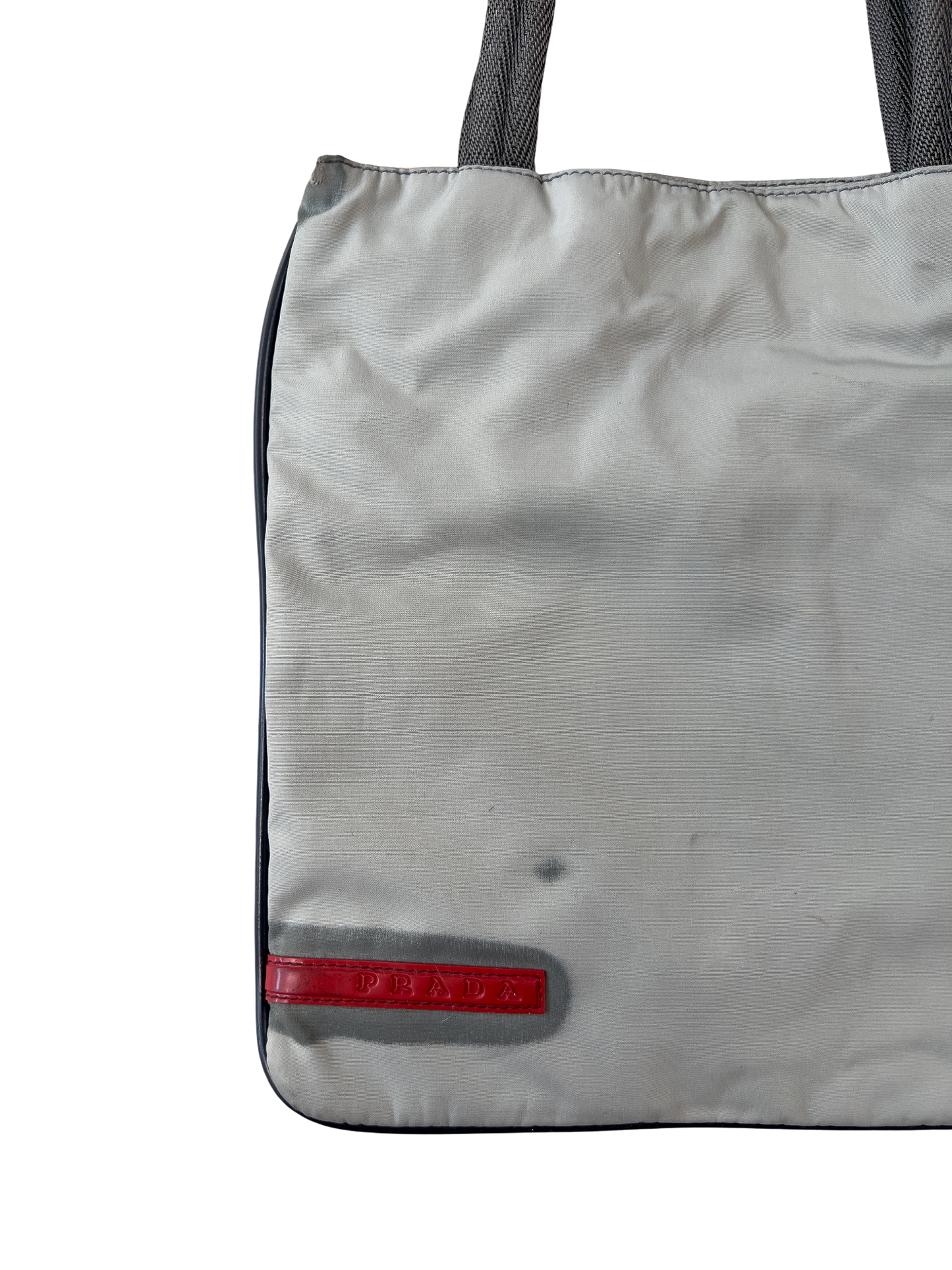 Prada Sports Tote Bag Nylon Gray