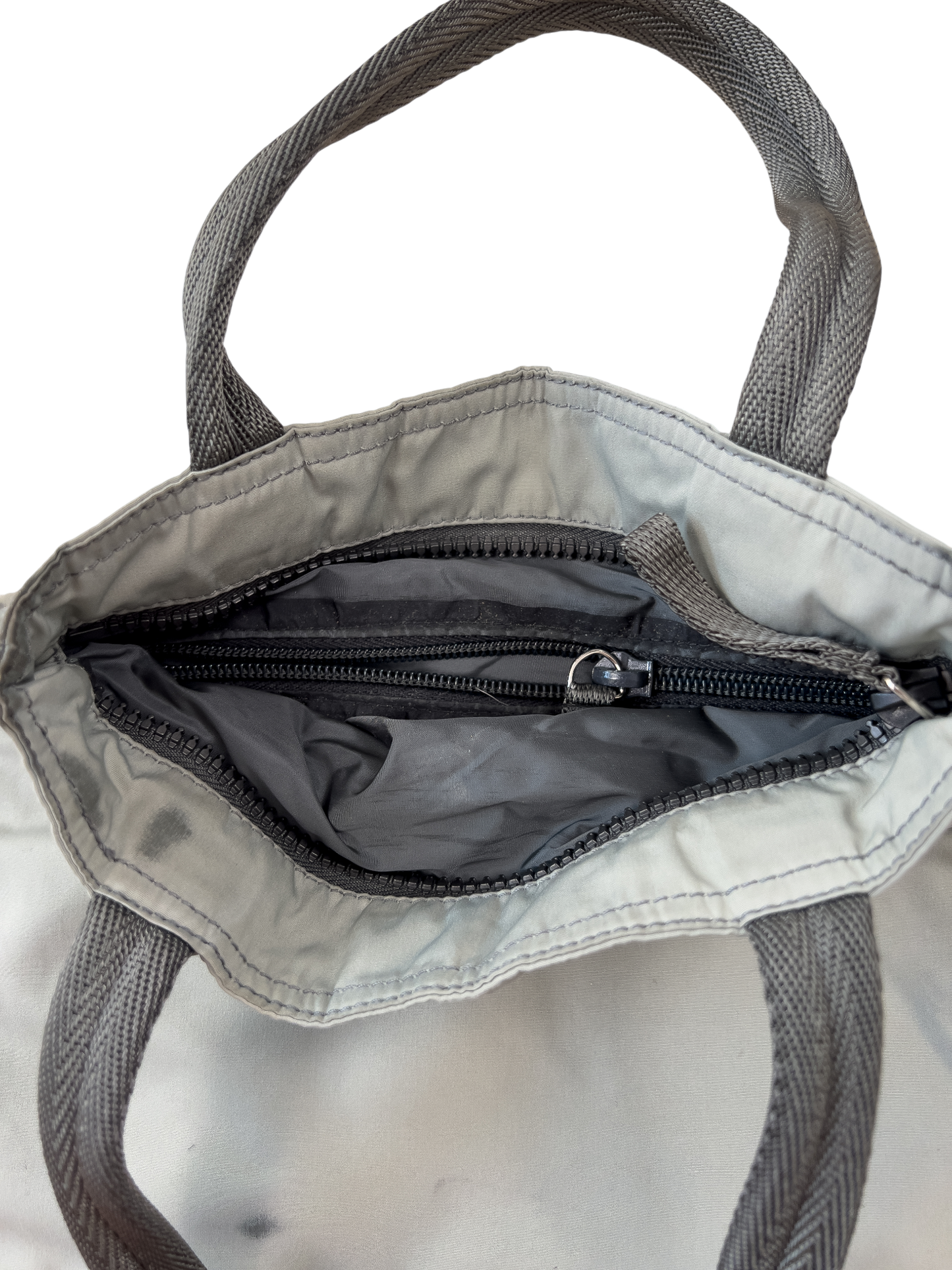 Prada Sports Tote Bag Nylon Gray