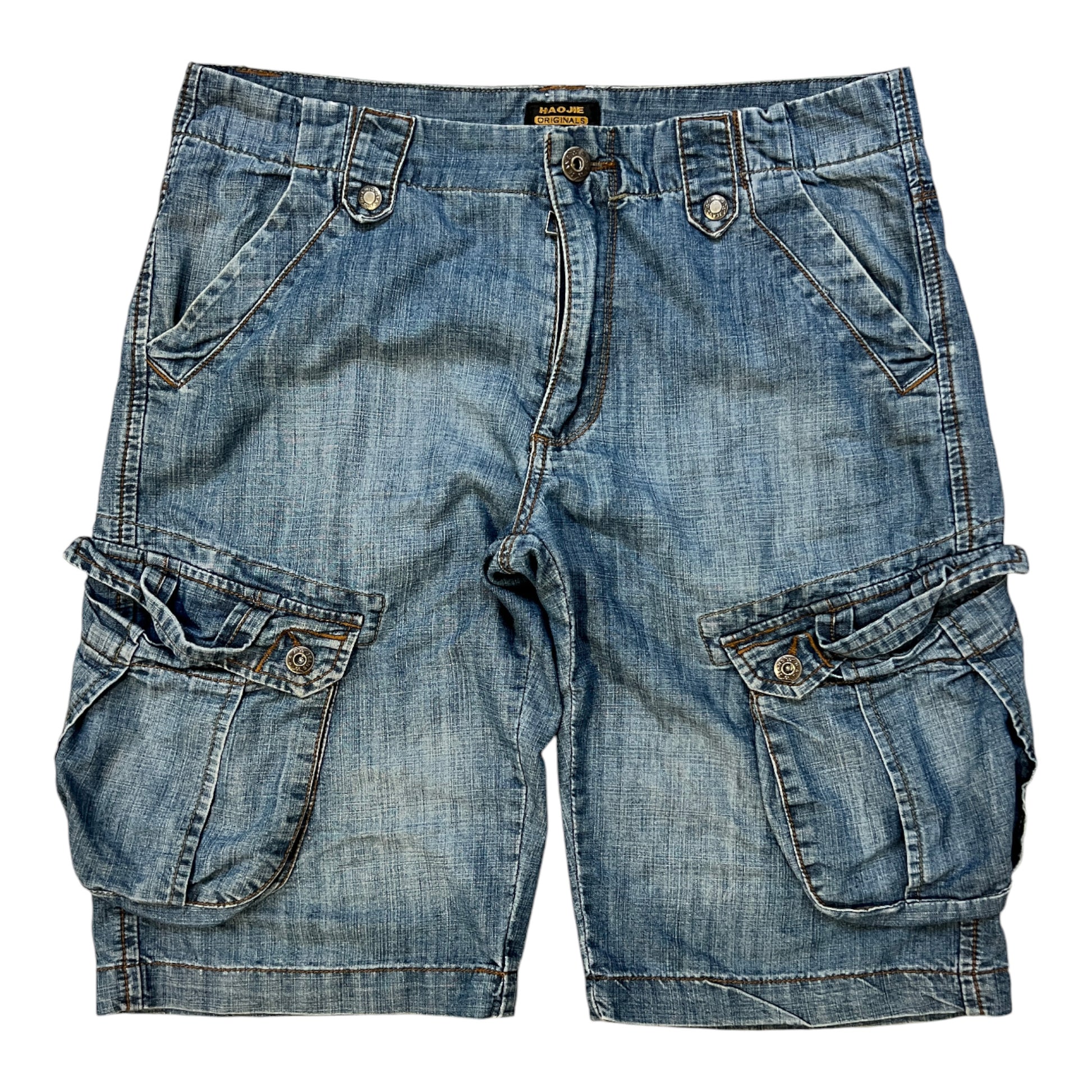 Baggy Jorts Multiple Pockets Denim Cargo - cloakerstore