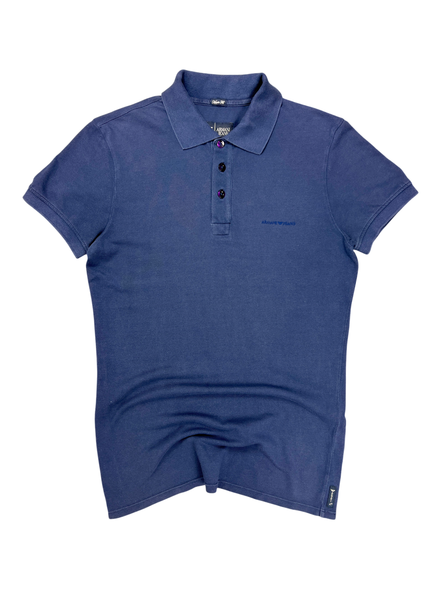 Armani Jeans Polo Dark Blue Muscle Fit 2000's