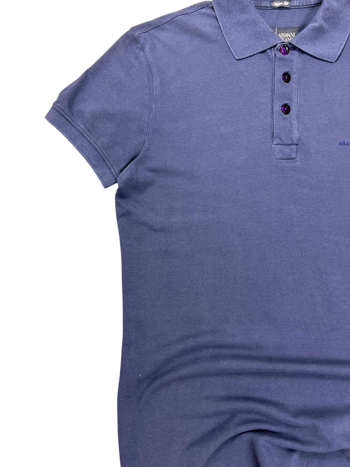 Armani Jeans Polo Dark Blue Muscle Fit 2000's