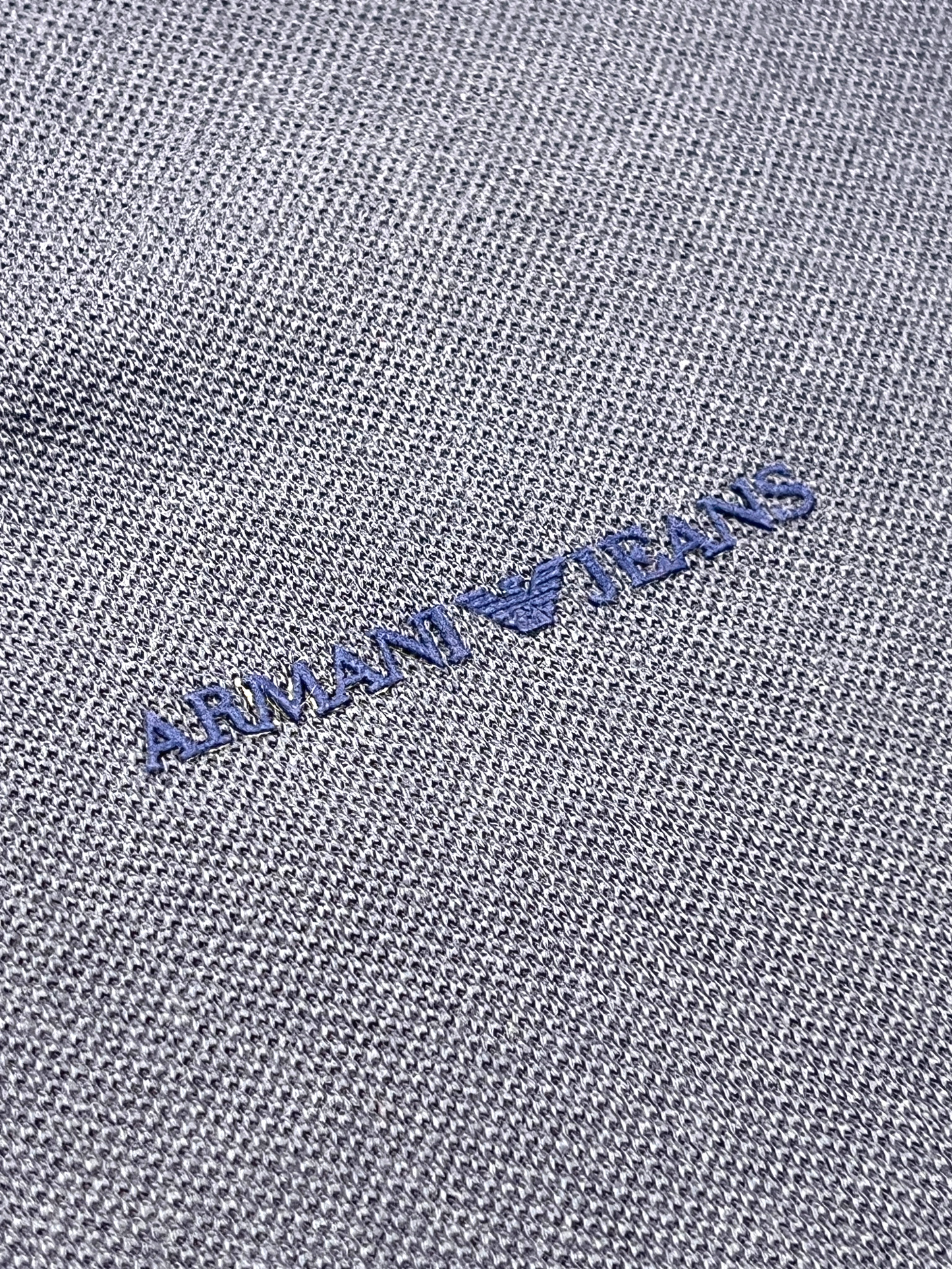 Armani Jeans Polo Dark Blue Muscle Fit 2000's