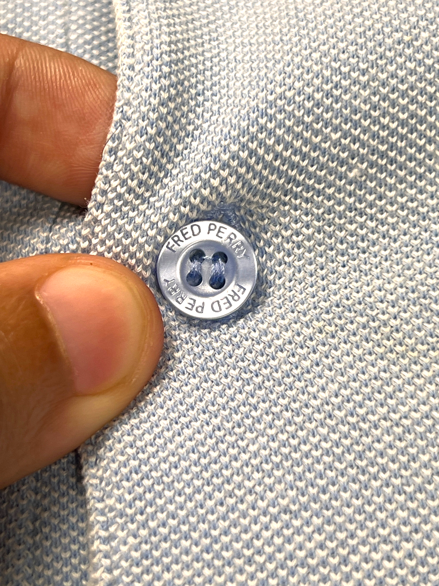 Fred Perry Polo Vintage Old Money Light Blue 00’s