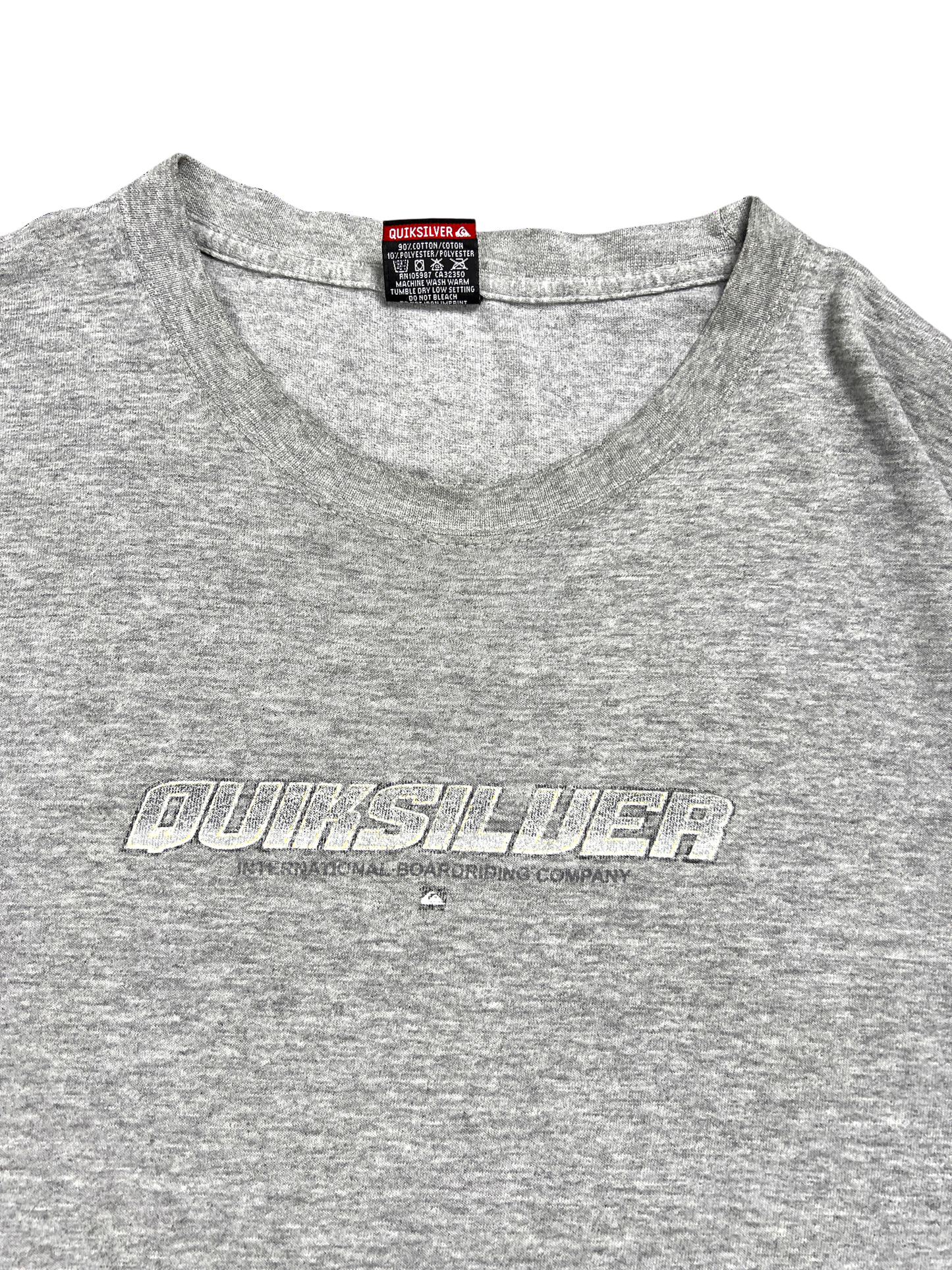 Quicksilver T-shirt SurfWear Vintage Gray 2000's