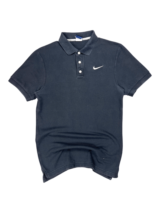 Nike vintage polo black logo embroidery