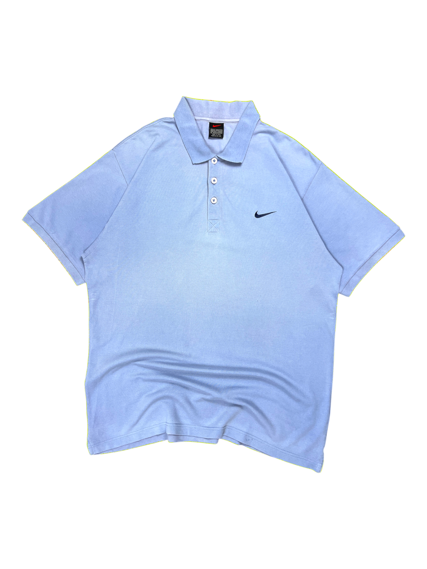 Nike Polo Vintage 90's Blue Sky Old Tag Premium Old Money