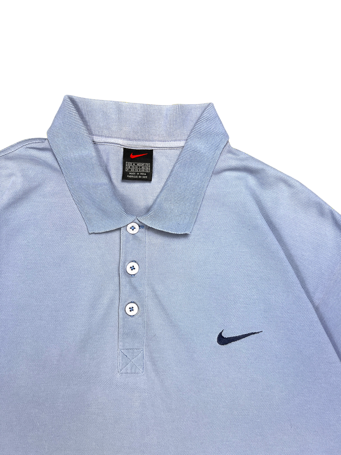 Nike Polo Vintage 90's Blue Sky Old Tag Premium Old Money