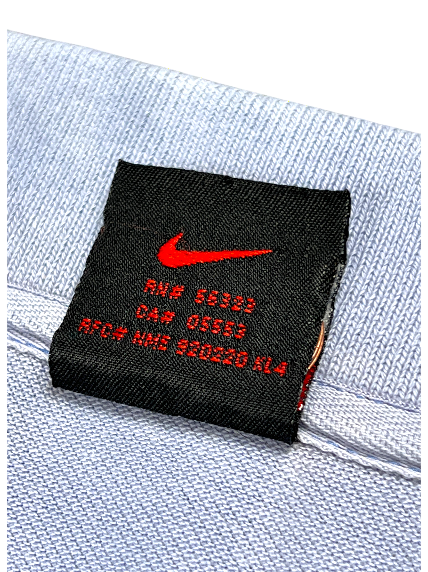 Nike Polo Vintage 90's Blue Sky Old Tag Premium Old Money