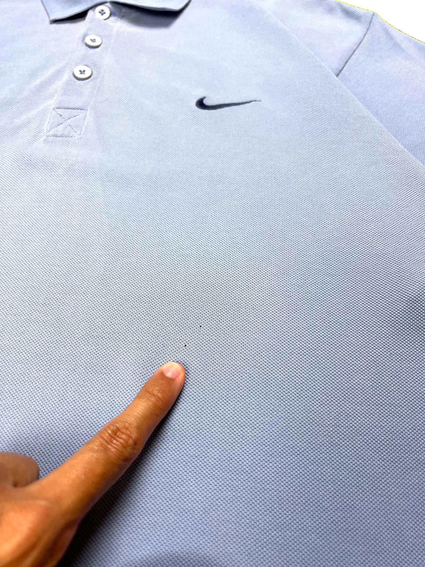 Nike Polo Vintage 90's Blue Sky Old Tag Premium Old Money