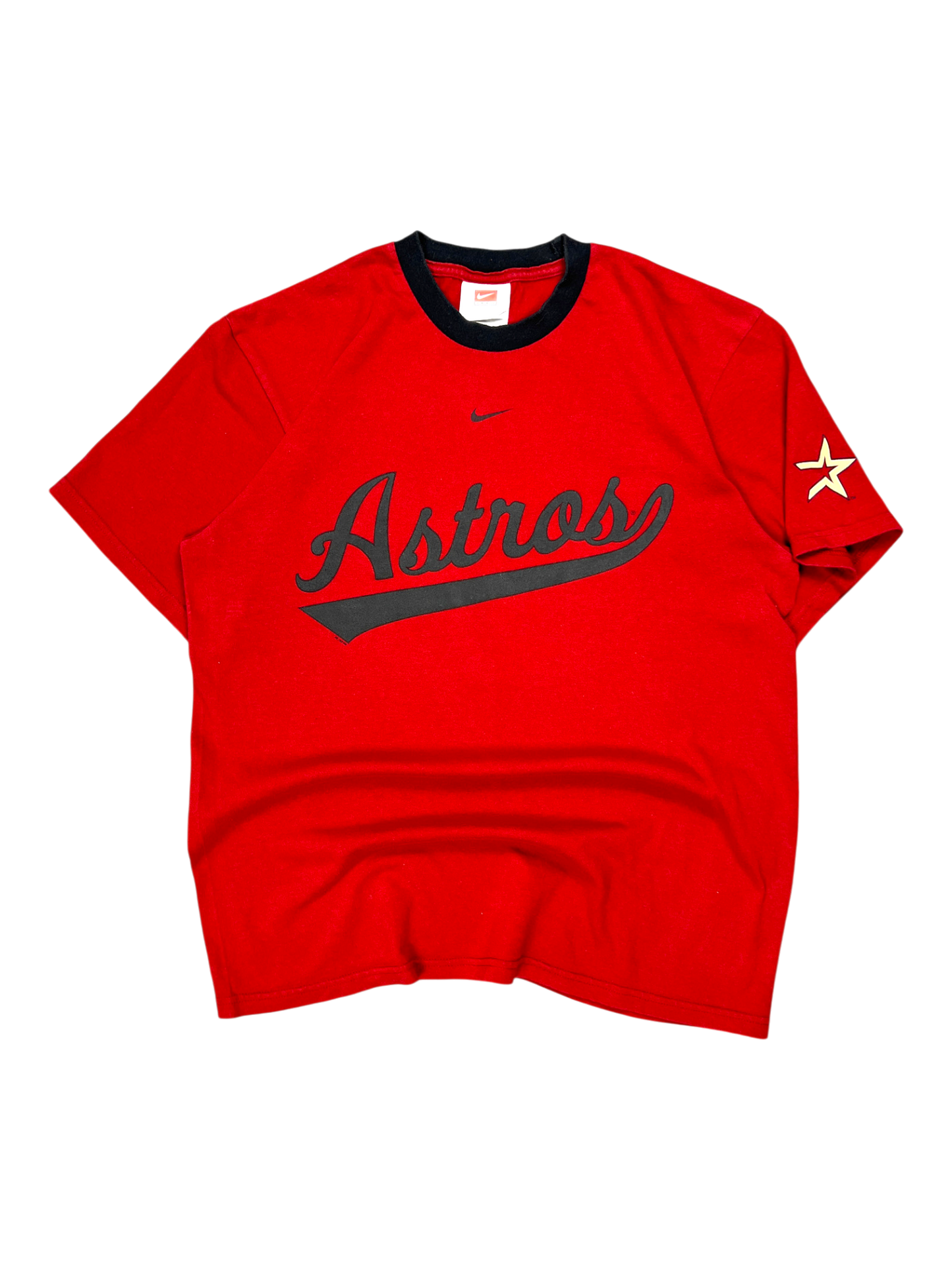 Nike Team Astros T-shirt Vintage 90's Boxy Fit Red/Black
