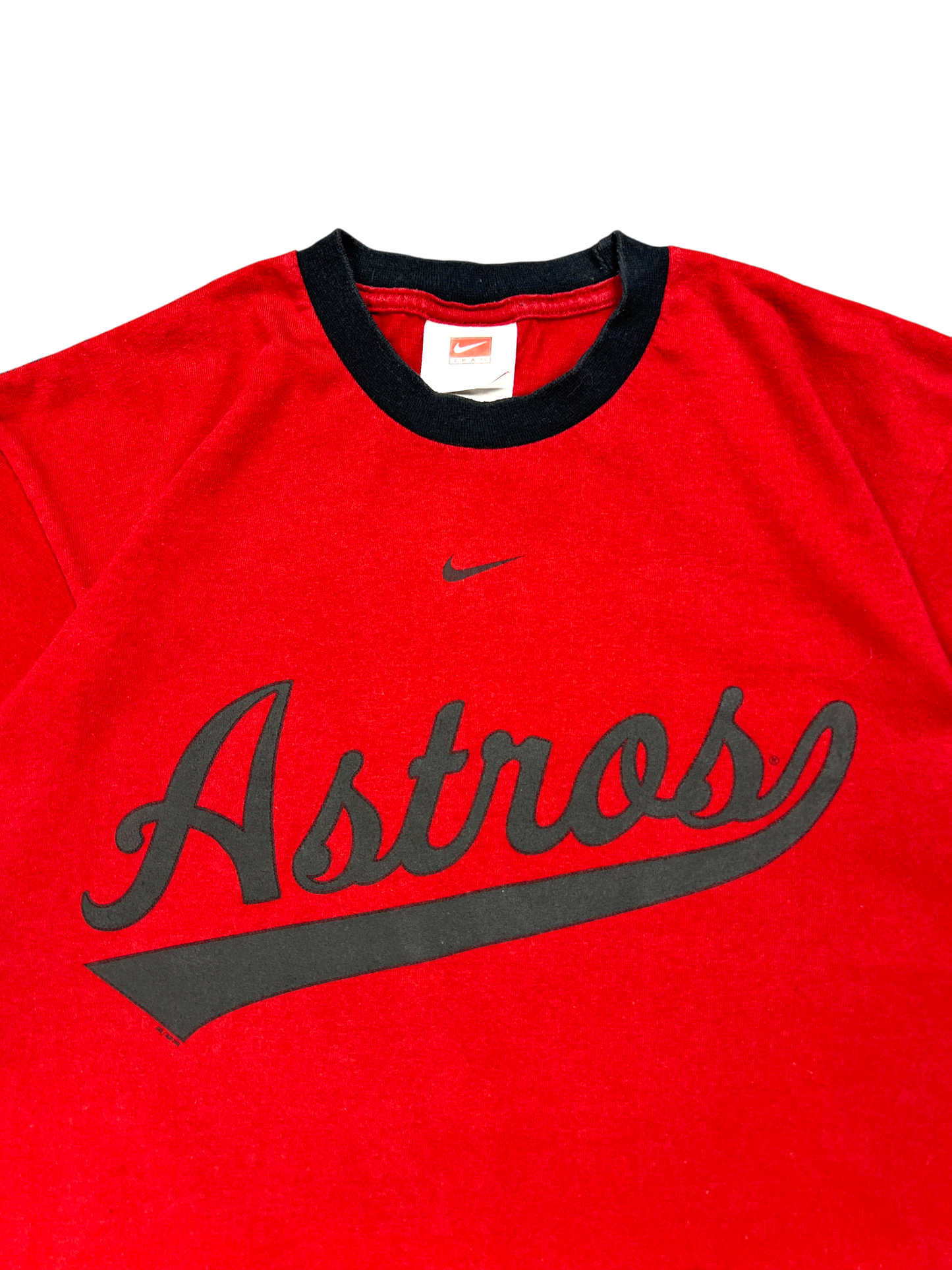 Nike Team Astros T-shirt Vintage 90's Boxy Fit Red/Black