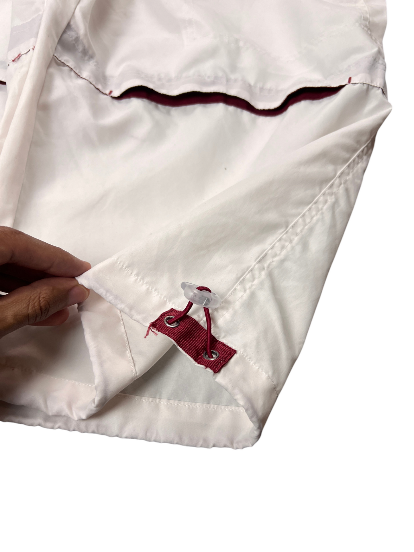 Baggy Track Pants Vintage White 1/4 Parachute Y2K 00's