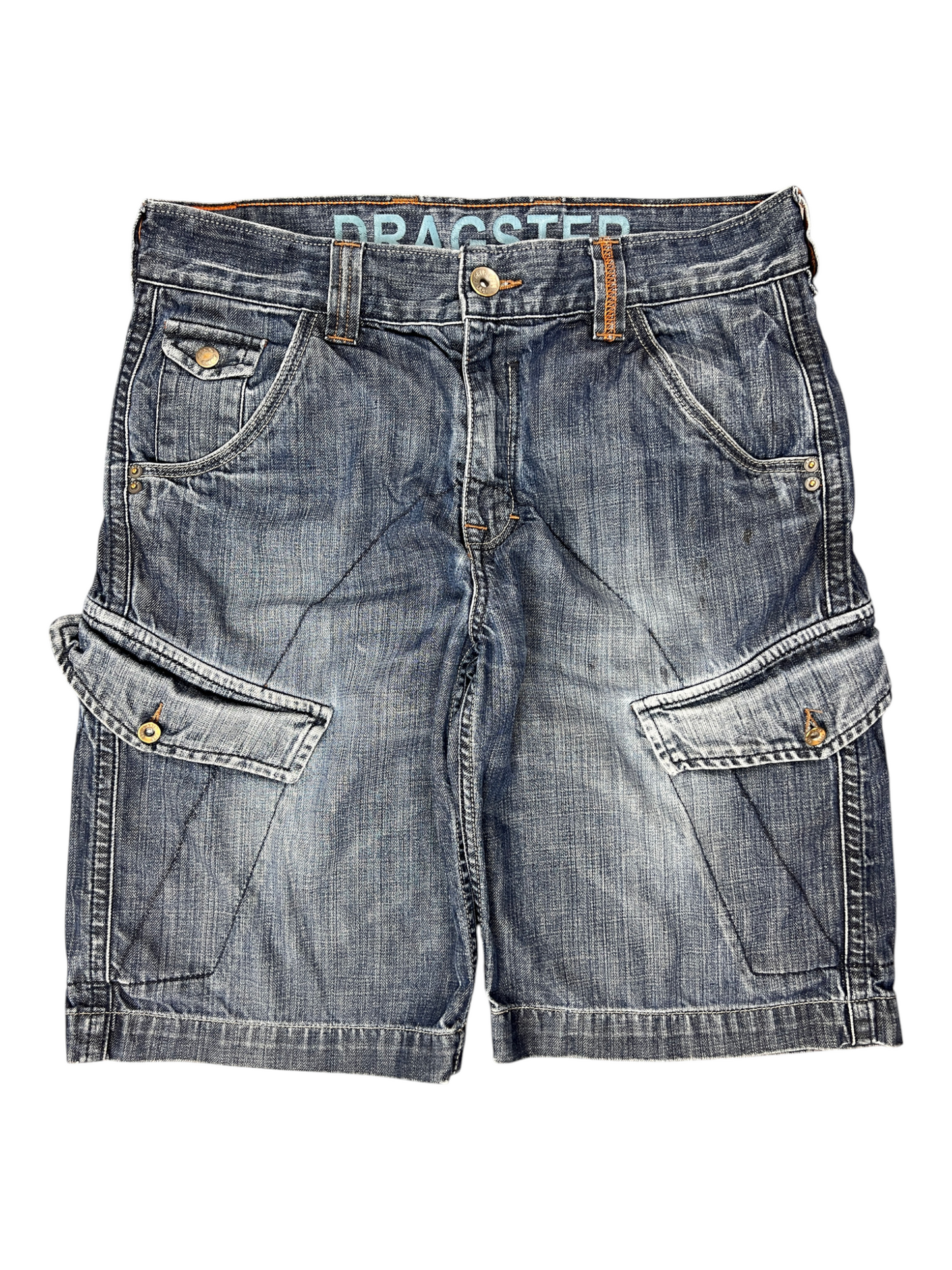 Jorts Denim Vintage Baggy Y2K Cargo Pockets
