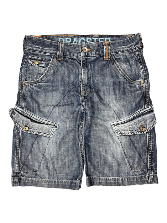 Jorts Denim Vintage Baggy Y2K Cargo Pockets