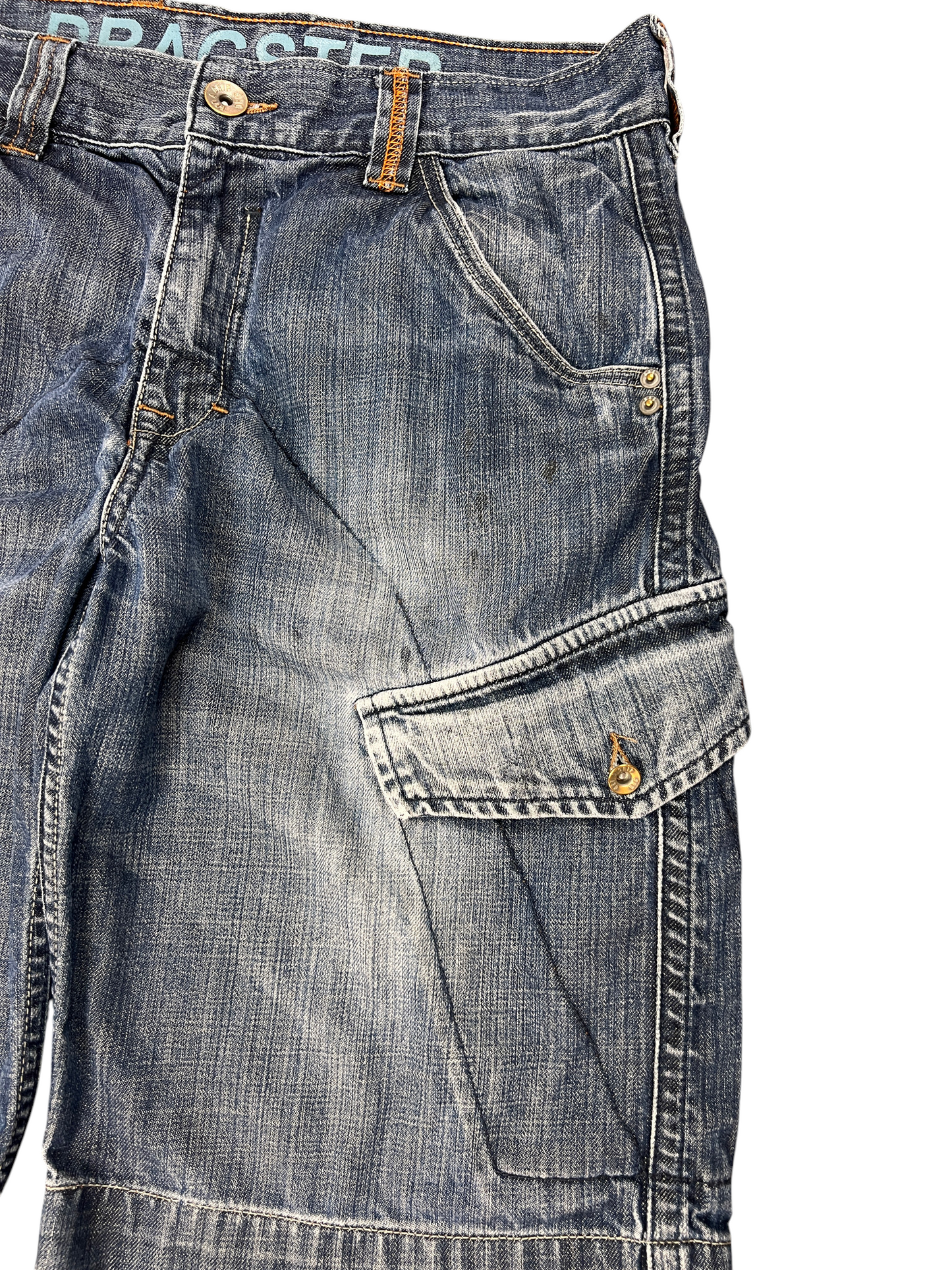 Jorts Denim Vintage Baggy Y2K Cargo Pockets