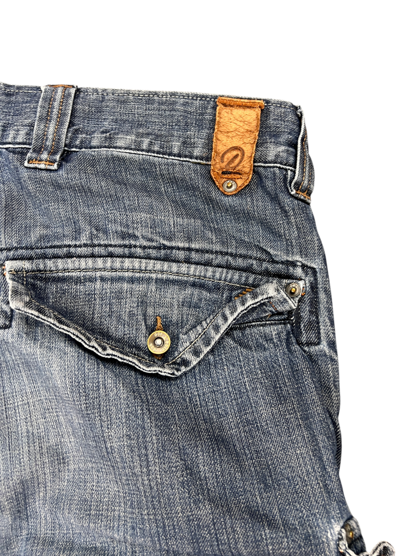 Jorts Denim Vintage Baggy Y2K Cargo Pockets