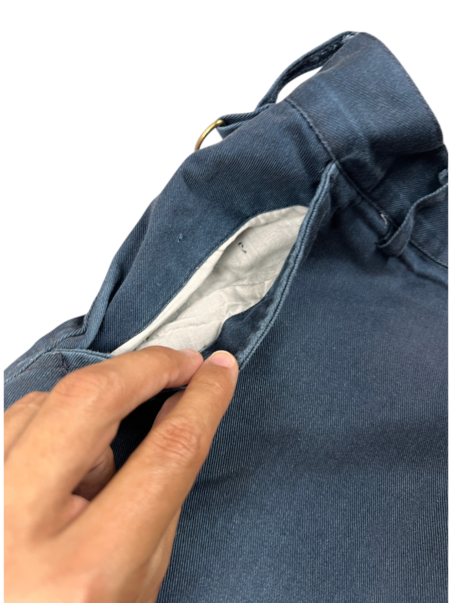 Dickies Cargo Jorts Vintage Distressed WorkWear Dark Blue