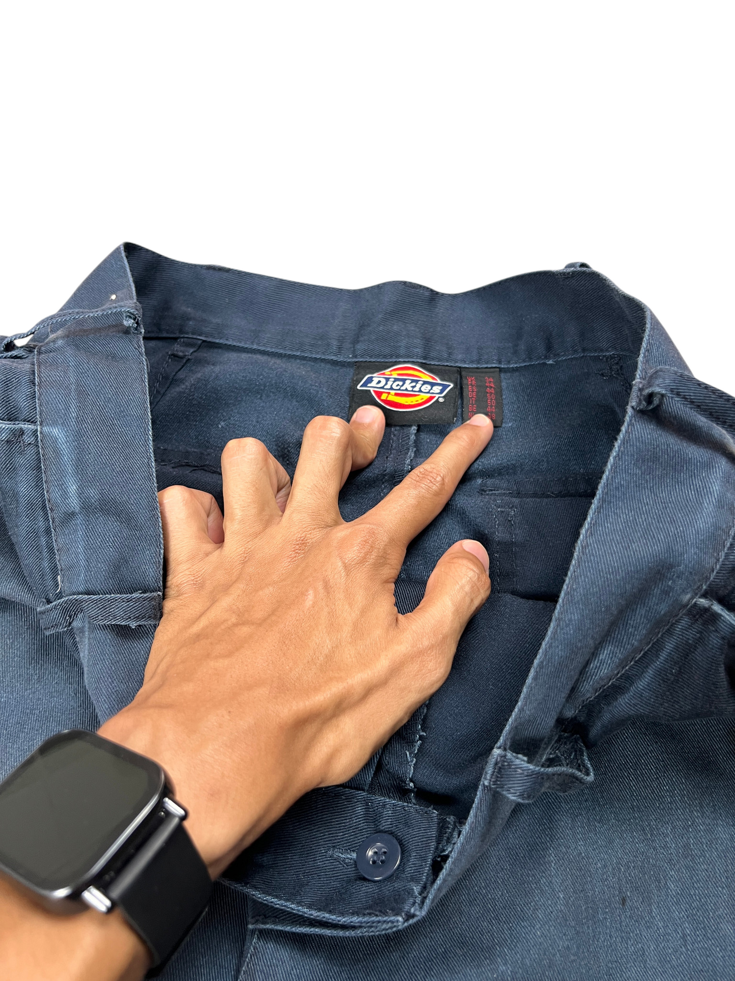 Dickies Cargo Jorts Vintage Distressed WorkWear Dark Blue