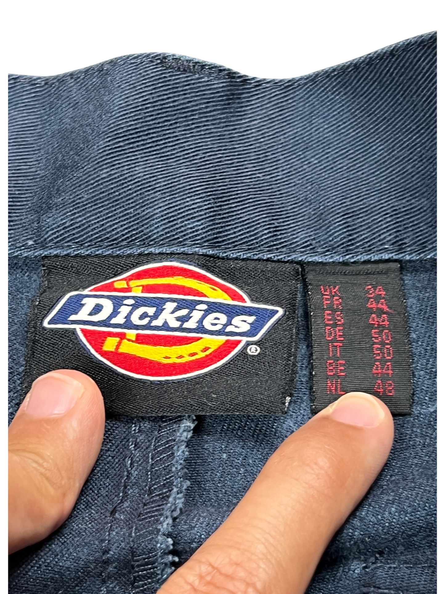 Dickies Cargo Jorts Vintage Distressed WorkWear Dark Blue