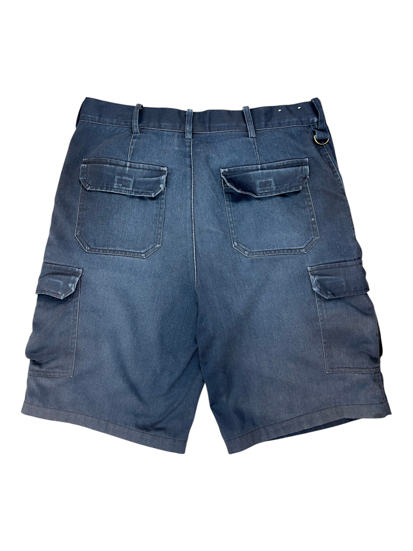 Dickies Cargo Jorts Vintage Distressed WorkWear Dark Blue