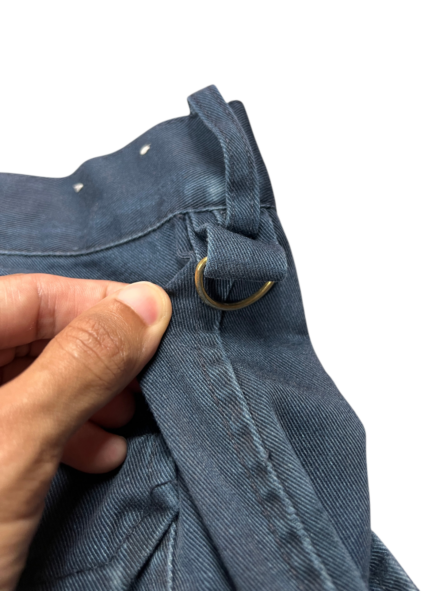 Dickies Cargo Jorts Vintage Distressed WorkWear Dark Blue