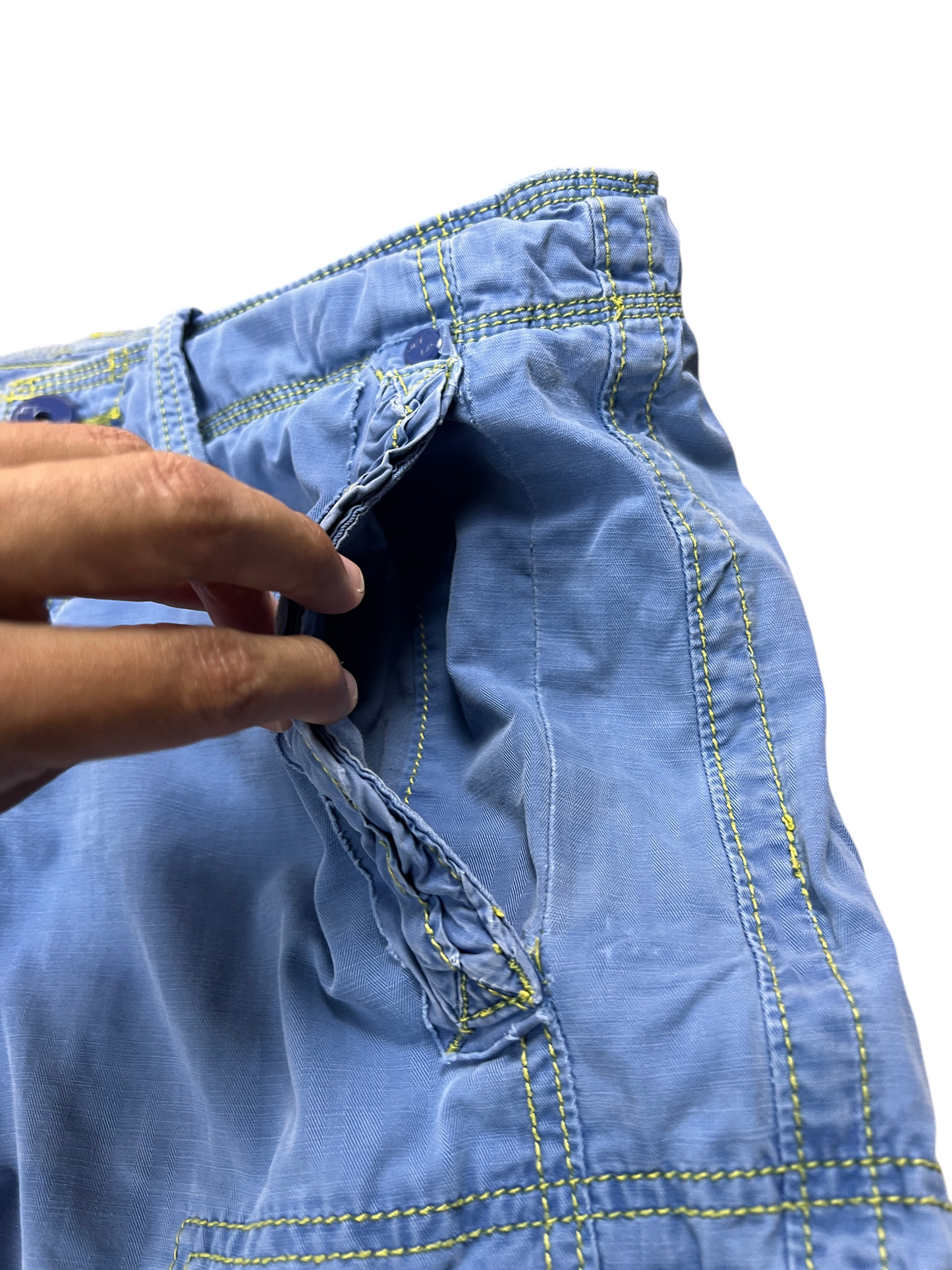 Jorts Vintage Baggy Light Blue Cargo 00's