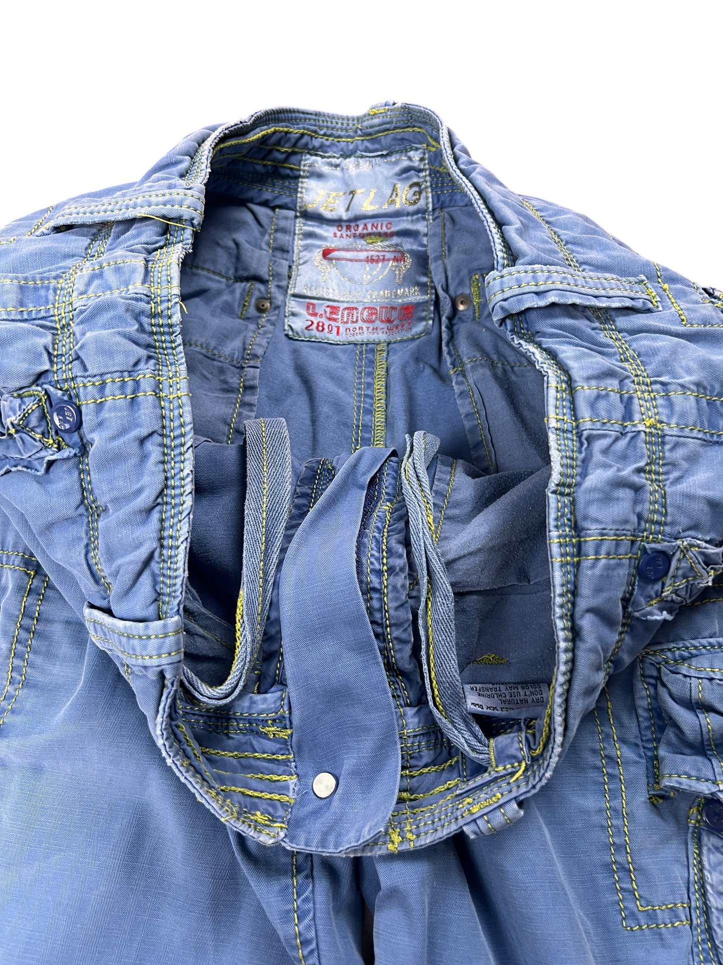 Jorts Vintage Baggy Light Blue Cargo 00's