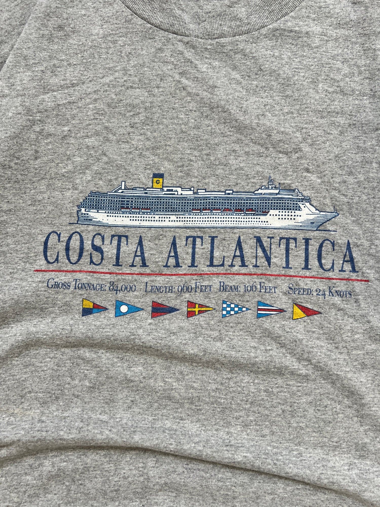 90's Vintage T-shirt Costa Atlantica Heavy Weight Single Stitch - cloakerstore